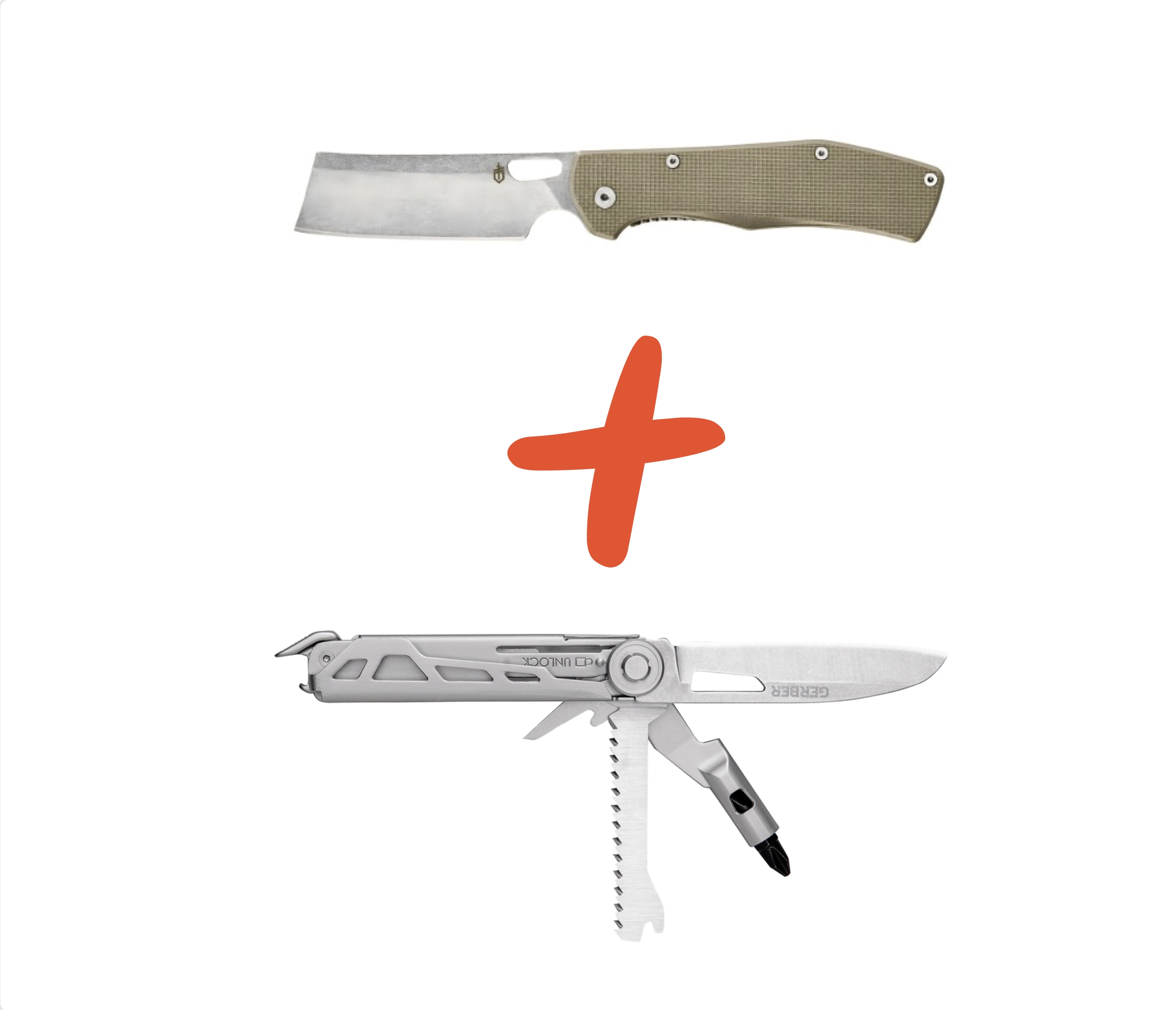 Набір Ніж складний Гербер FlatIron Folder - G10 + Мультитул Гербер Armbar Trade,16L,Box,SLVR — купити в WarrantyShopping