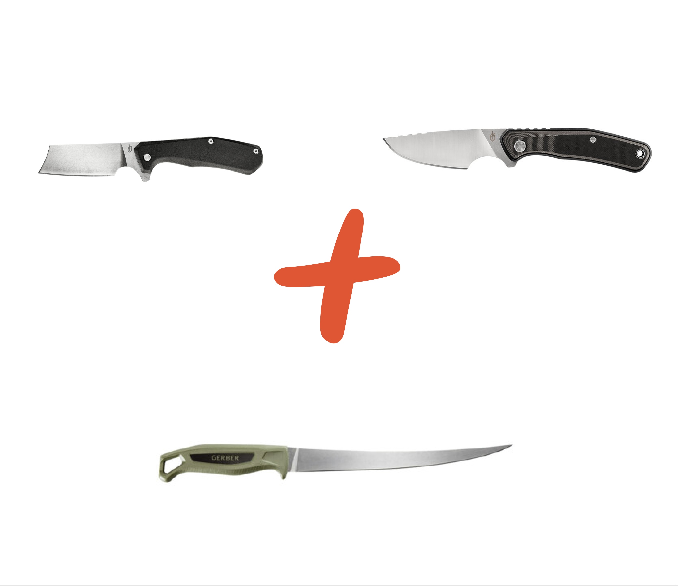 Набір Ніж складаний Gerber Asada + Ніж Gerber Ceviche 7",E,Box,GRN,BLK + Ніж Gerber DOWNWIND CAPER сірий   — купити в WarrantyShopping