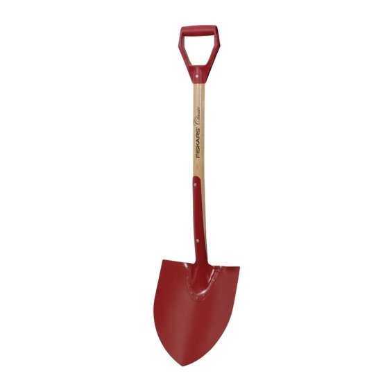 Лопата загострена Fiskars ClassicPro червона FSC (1014776)