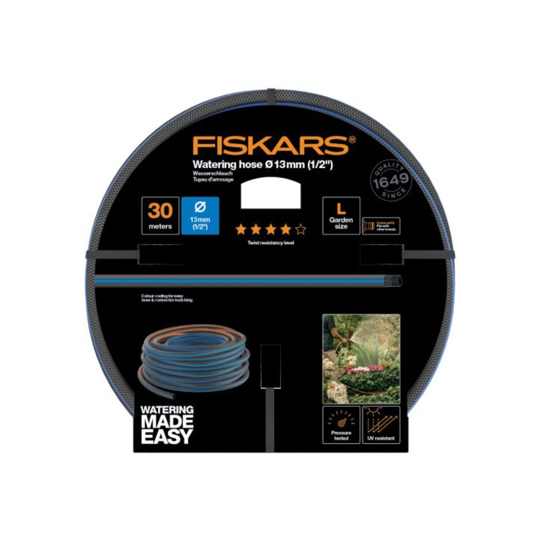 Шланг для поливу Fiskars 13мм (1/2") 30м Q4 Watering (1027105) — мініатюра 3