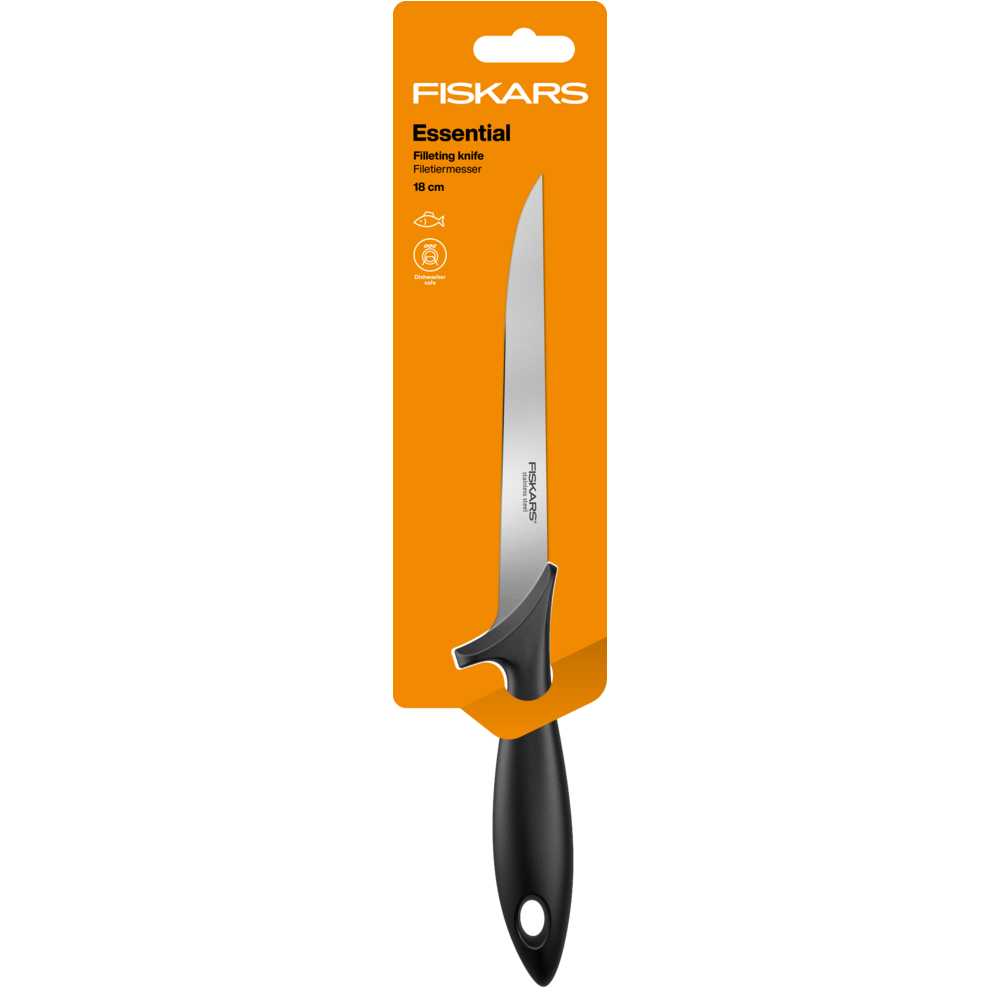 Ніж філейний Fiskars Essential, 18 см (1065567) — мініатюра 2