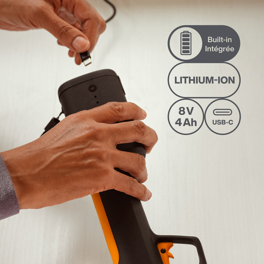 Секатор акумуляторний Fiskars ePruner M Bypassі з вбудованим акумулятором 8В 4 4Ah (1082297) — мініатюра 2