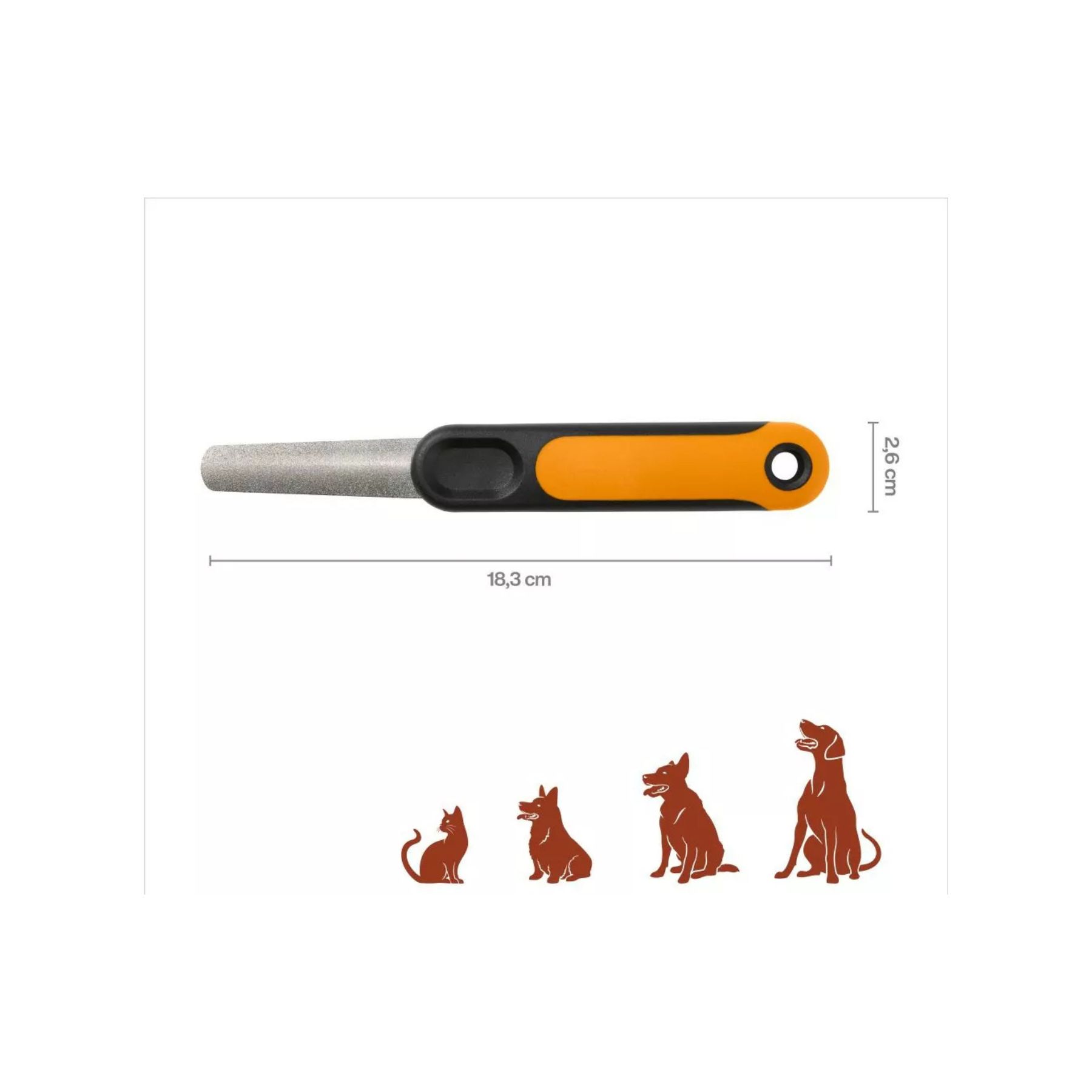 Пилка для нігтів для тварин Fiskars, 2/6, 19L (2009142) — мініатюра 2